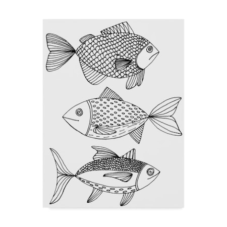 Laura Miller 'Fish Line Art' Canvas Art,35x47